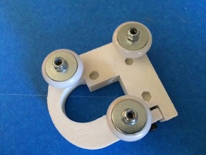 kossel mini-primeiro rolo de linha, carro mais compressão 3d a impressora partes hfs3-1515 mini-kossel nylon rolos movimento vertical 3d print model - Mito3D
