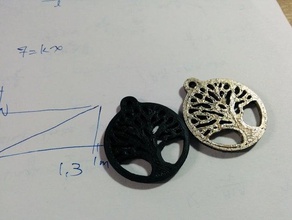 Baum-Ohrring Ohrringe Freundin Vektor Kunst 3d print model - Mito3D