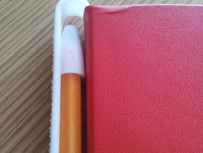 pen clip office 3d moleskine notebook 3d print model - Mito3D