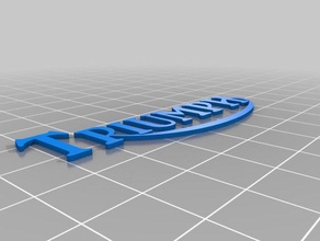 logo triumph des signes logos 3d print model - Mito3D