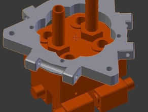 e3d kraken compatible platform mount richraps 3dr rostock type delta printers parts 3d print model - Mito3D