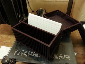 3x5 kart kutu anti warp panelleri kaplar dizin kartı tarifi 3d print model - Mito3D
