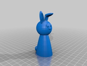 bunny statue 3d printing easter egg 3d print model - Mito3D