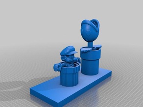 oops aka super mario foglietti video giochi bros brothers 3d print model - Mito3D