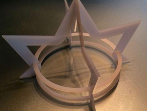 taglio laser corona accessori acrilico partito 3d print model - Mito3D