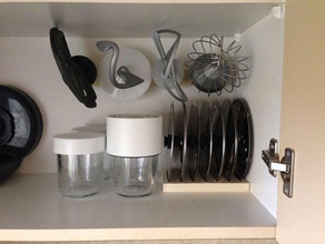 kenwood batedor de parede a cozinha jantar chef rack armazenamento 3d print model - Mito3D