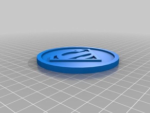 40 mm emblema de superman accesorios personalizado 3d print model - Mito3D