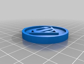 20 mm Süpermen amblemi aksesuarlar özelleştirilmiş 3d print model - Mito3D