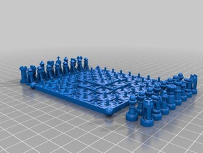 peg ajedrez juego miniatura 3d print model - Mito3D