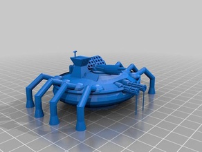 battle spider in der Robotik mech 3d print model - Mito3D