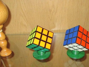 rubicks cube stand puzzles 3d print model - Mito3D