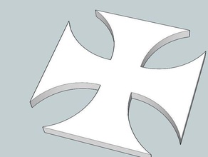 cruz de hierro 3d impresión 3d print model - Mito3D