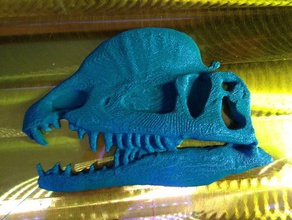 dilophosaurus placa animais amnh dinossauro 3d print model - Mito3D