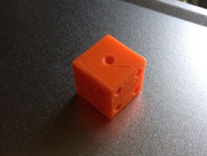 ölçek oynarken ölüyor zar küp boya oyun oyunlar rolling dice 3d print model - Mito3D