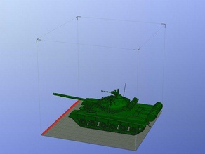 russo serbatoio di battaglia principale del t-80 veicoli 3d print model - Mito3D