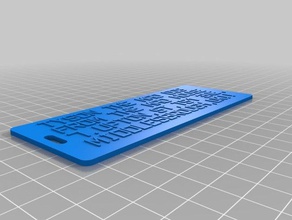tyson dog tag organizzazione personalizzato 3d print model - Mito3D