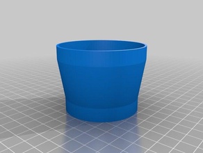 my customized parameterized flanged lens hood 545 camera 3d print model - Mito3D