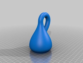 klein-Flasche base math Kunst 3d print model - Mito3D
