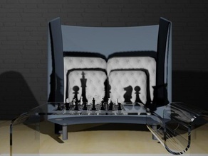 tall sofa model furniture 3d print model - Mito3D