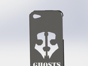 iphone call duty phone case 4s mobile ghosts pla 3d print model - Mito3D