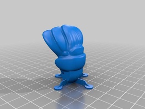 cauda de lagosta impressão suporta animais 3d print model - Mito3D