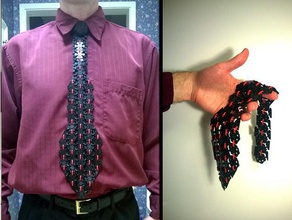 100 stampato in 3d hex cravatta accessori moda printrbot 3d print model - Mito3D