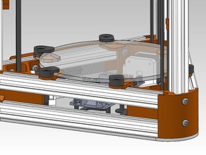 kossel vetro serratura 3d stampa 3d print model - Mito3D