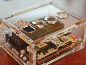 udoo snap together case laser cut electronics 3d print model - Mito3D