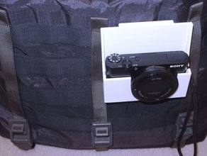 sony rx100 holster mollepals messenger bags - Zubehör Akronym cyber-shot Tasche molle 3d print model - Mito3D