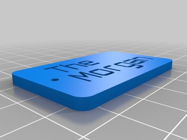 morgan organización personalizado 3D print model - Mito3D