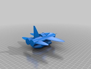 en avion de chasse 3d l'impression 3d print model - Mito3D