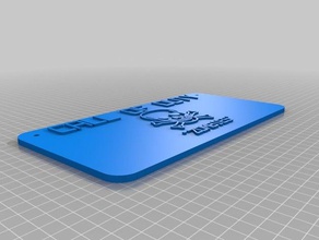 call duty zombie placa i segni loghi personalizzato 3d print model - Mito3D