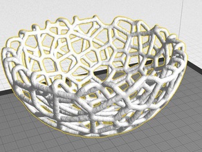 bowl voronoi style household 3d print model - Mito3D