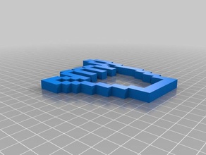 2d-pixel-Kunst-shaka angepasst 3d print model - Mito3D