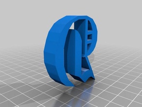 letter goth signs logos 3d print model - Mito3D