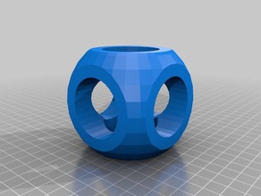 squobe art cube design geometry holes shape sphere 3d print model - Mito3D
