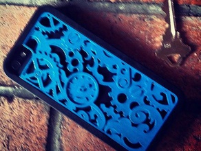 fraemesopen steampunk iphone 55s design mobile caso 3d print model - Mito3D