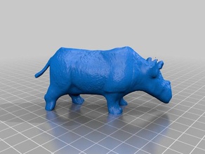 rhino les animaux 3d print model - Mito3D