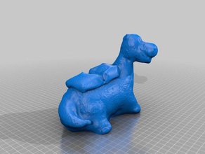 dino exam table art makerbotdigitizer scan 3d print model - Mito3D