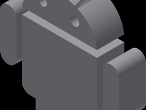 3d droid logo elektronik android renksiz ücretsiz 3d print model - Mito3D