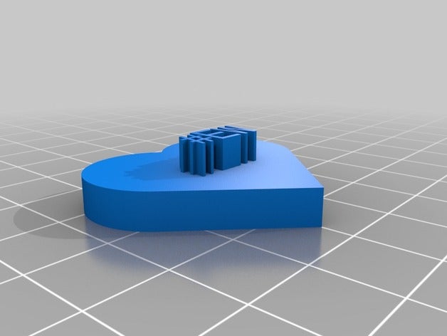 meine individuelle Nachricht Herz 3D print model - Mito3D