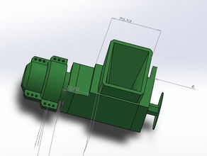 pipe coupling filament exstruder 3d printer extruders 3d print model - Mito3D