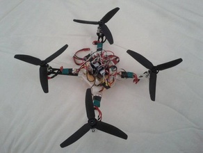 pequeno e modular quadcopter quadro rc veículos 3d print model - Mito3D