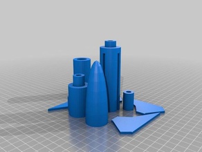 modular de cohetes deporte al aire libre 3d print model - Mito3D