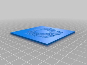 cachecol 2d a arte personalizado 3d print model - Mito3D