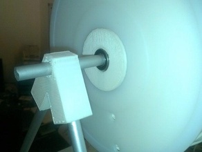 spindle bearing hub 3d printer accessories filament holder parametric spool useful 3d print model - Mito3D