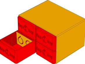 paremetric Schubladen anpassbare Abdeckungen - Organisation 3d container Modell openscad parametric nützlich 3d print model - Mito3D