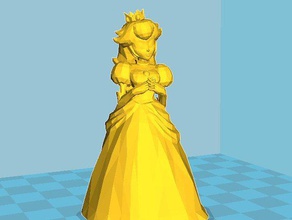 principessa melocotón modelos figura de acción miniatura nintendo super mario 3d print model - Mito3D