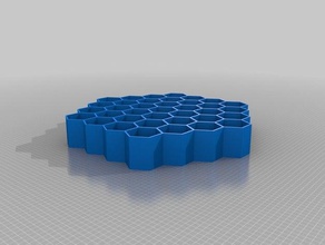 il mio personalizzati a nido d'ape tile 1 organizzazione 3d print model - Mito3D