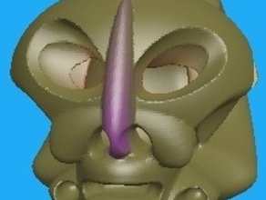 alien skull maybe creatures 3d print model - Mito3D